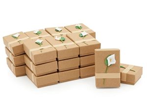 Juvale Floral Gift Boxes For Necklaces and Bracelets (2.2 x 3.5 x 1.2 In