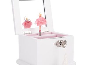 Cottage Garden Ballerina 5 inch Wood Musical Jewelry Box Plays Tune Dance of The Sugar Plum Fairy