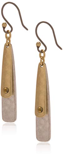 lucky brand two tone double layer earrings lucky brand two tone double layer earrings