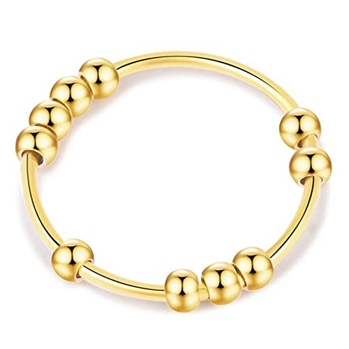 Gold Silver Fidget Ring Anti Anxiety Rings for Women Gold Silver Fidget Ring Anti Anxiety Rings for Women