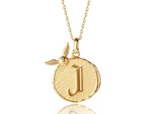 Harry Potter Wizarding World Golden Snitch Initial Pendant Necklace