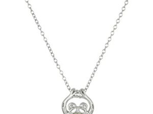 Amazon Essentials Sterling Silver Genuine Peridot Frog Pendant Necklace