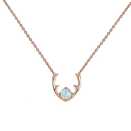 PAVOI 14K Gold Plated Created Opal Necklace | Opal Necklaces for Women PAVOI 14K Gold Plated Created Opal Necklace | Opal Necklaces for Women