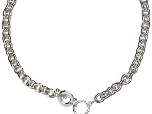 GUESS Basic Crystal Graffiti Heart Toggle Pendant Necklace