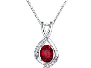 Birthstone Necklace for Women Mom