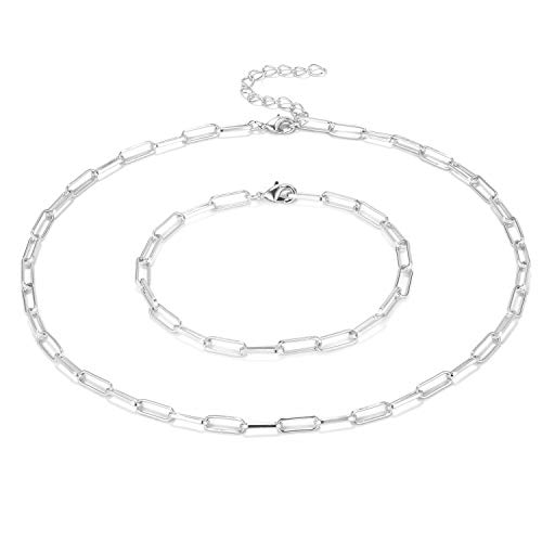 Paperclip Chain Necklace for Women Paperclip Chain Necklace for Women