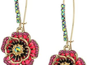 Betsey Johnson Rose Dangle Earring
