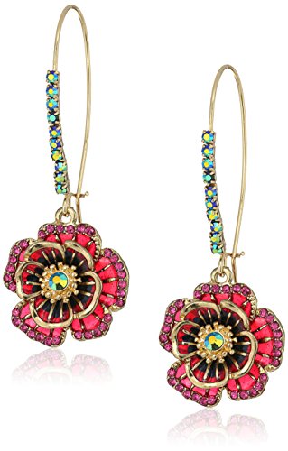 Betsey Johnson Rose Dangle Earring Betsey Johnson Rose Dangle Earring