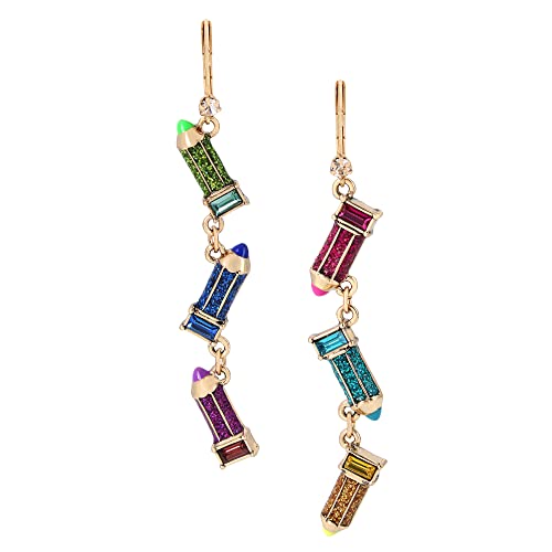 Colored Pencil Mismatched Earrings Colored Pencil Mismatched Earrings