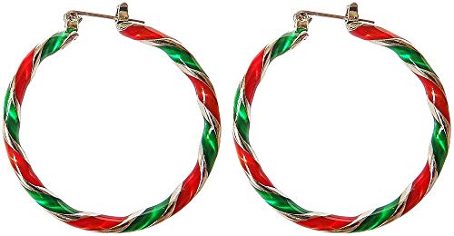 Candy Christmas Ornament Wreath Twist Hoop Earrings for Women Teen Girls Sensitive Ears Dainty Red Green Colorful Huggie Hoops 30mm Party Holiday Gifts for Thanksgiving New Year Best Friend Daughter Candy Christmas Ornament Wreath Twist Hoop Earrings for Women Teen Girls Sensitive Ears Dainty Red Green Colorful Huggie Hoops 30mm Party Holiday Gifts for Thanksgiving New Year Best Friend Daughter