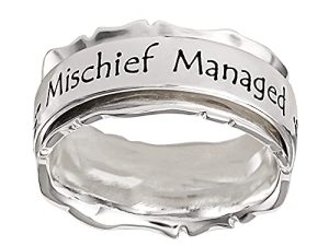 Harry Potter Jewelry - Mischief Managed Spinner Ring