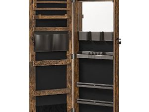 SONGMICS Jewelry Cabinet Armoire with Mirror