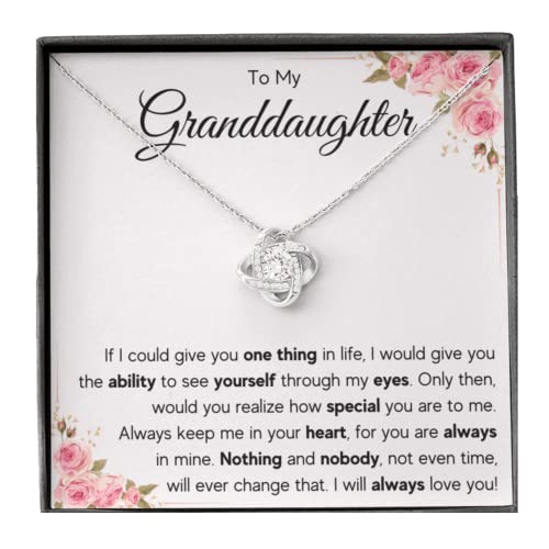 Granddaughter Necklace Gifts From Grandma Grandmother or Grandpa Grandfather To My Granddaughter Graduation Birthday Pendant Jewelry with Message Card and Gift Box Granddaughter Necklace Gifts From Grandma Grandmother or Grandpa Grandfather To My Granddaughter Graduation Birthday Pendant Jewelry with Message Card and Gift Box