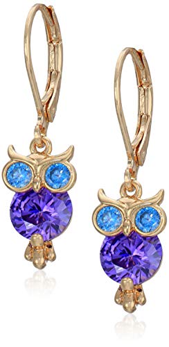 Betsey Johnson CZ Owl Drop Earrings Betsey Johnson CZ Owl Drop Earrings