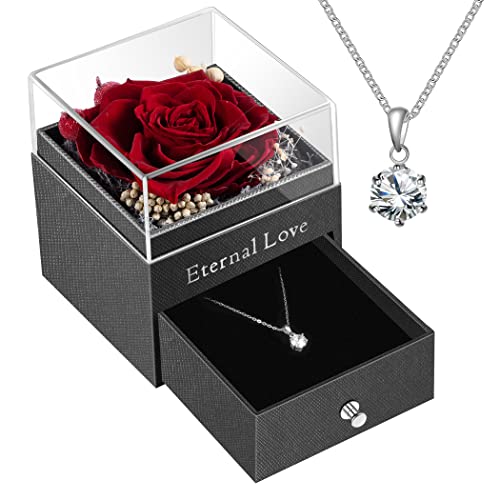 PURELOVE Rose with I Love You Necklace in 100 Languages PURELOVE Rose with I Love You Necklace in 100 Languages