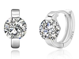 NEOSHOW Small Gold Hoop Earrings for Women 14k Real Gold Plated Cubic Zirconia Huggie Earrings Tiny Cute Cartilage Hypoallergenic Earrings Jewelry Gifts for Women Girls