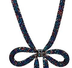 Betsey Johnson "Dark Shadows Mesh Bow Necklace