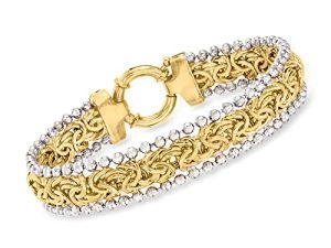 Ross-Simons Byzantine Beaded-Edge Bracelet