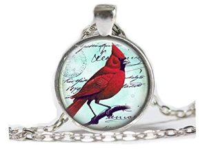 Cardinal Jewelry Cardinal Necklace Cardinal Red Bird Necklace