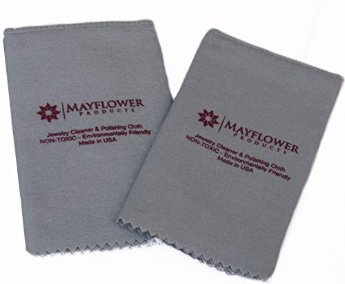 Pro Size Polishing Cloth Set of 2 Large Cleaning Cloths Pure Cotton Made in USA for Gold Silver and Platinum Jewelry Coins Watch Pro Size Polishing Cloth Set of 2 Large Cleaning Cloths Pure Cotton Made in USA for Gold Silver and Platinum Jewelry Coins Watch
