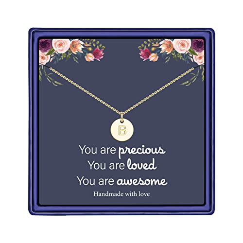Disc Initial Necklaces for Women Girls Disc Initial Necklaces for Women Girls