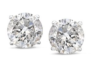 Amazon Collection Certified 14k Gold Diamond with Screw Back and Post Stud Earrings (1/4-2 cttw