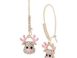 Betsey Johnson Deer Sheppard Hook Earrings