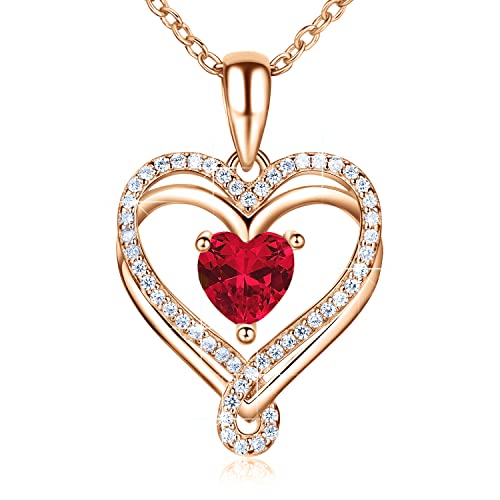 Infinity Heart Birthstone Necklace for Women 18K Rose Gold 925 Sterling Silver Birthstone Jewelry for Mom Daughter Wife Grandma Christmas Anniversary Birthday Gifts for Women Her from Husband Son Friend Diamond Pendant Necklaces Infinity Heart Birthstone Necklace for Women 18K Rose Gold 925 Sterling Silver Birthstone Jewelry for Mom Daughter Wife Grandma Christmas Anniversary Birthday Gifts for Women Her from Husband Son Friend Diamond Pendant Necklaces