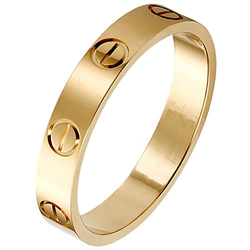 Love Friendship Ring 18k Titanium Steel Promise Ring Wedding Band Jewelry Birthday Gifts for Women and Girl Love Friendship Ring 18k Titanium Steel Promise Ring Wedding Band Jewelry Birthday Gifts for Women and Girl