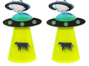 ROSTIVO Weird Earrings for Women and Girls Cute UFO Dangle Earrings Novelty Earrings