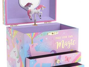Jewelkeeper Musical Jewelry Box with 2 Pullout Drawers