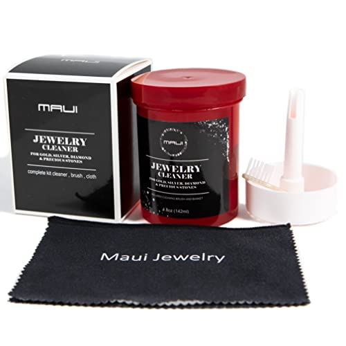 Maui Liquid Jewelry Cleaner Solution Complete kit with Cloth for Gold Maui Liquid Jewelry Cleaner Solution Complete kit with Cloth for Gold