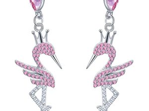 Pink Cute Flamingo Dangle Earring