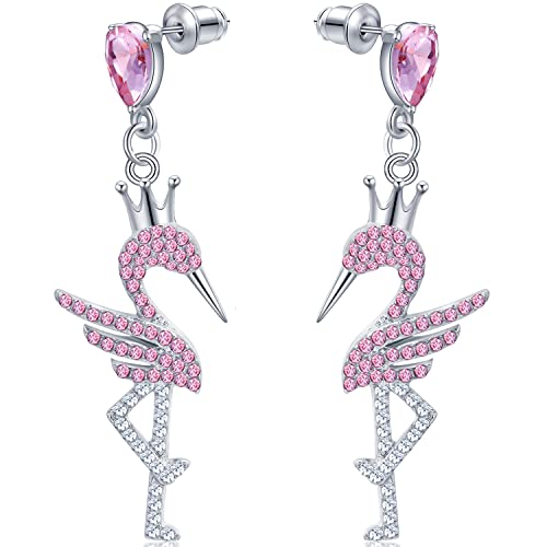 Pink Cute Flamingo Dangle Earring Pink Cute Flamingo Dangle Earring