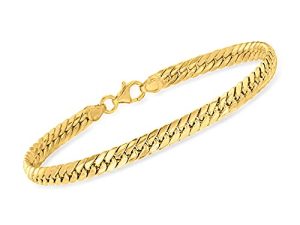 Ross-Simons Italian 14kt Gold Cuban-Link Bracelet