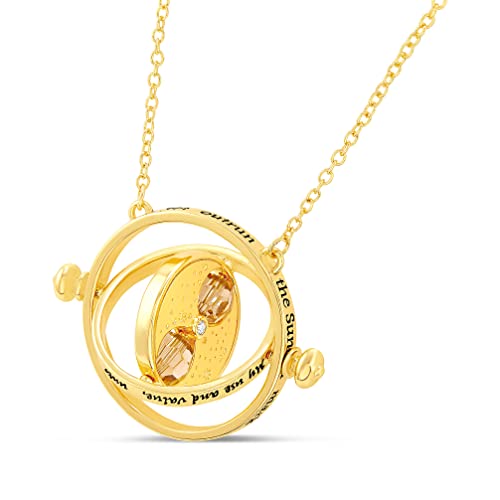 Harry Potter Jewelry - Hermione Time Travel Magical Hourglass Rotating Necklace Harry Potter Jewelry - Hermione Time Travel Magical Hourglass Rotating Necklace