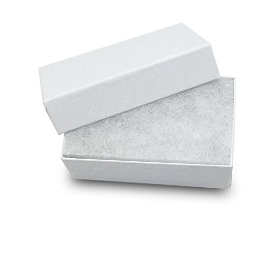 The Display Guys – Cardboard Jewelry Boxes With Cotton – 100 Pack – White Swirl – #21 (2 5/8" x 1 5/8" x 1") The Display Guys – Cardboard Jewelry Boxes With Cotton – 100 Pack – White Swirl – #21 (2 5/8" x 1 5/8" x 1")