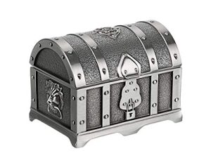 Hipiwe Vintage Metal Jewelry Box Treasure Trinket Chest