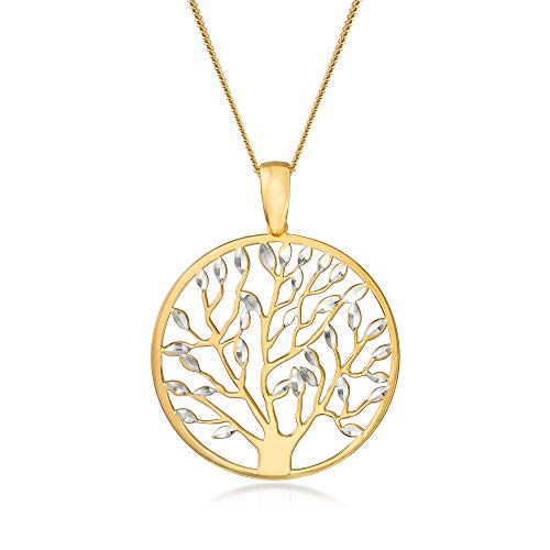 Ross-Simons Italian Cut-Out Tree of Life Pendant Necklace Ross-Simons Italian Cut-Out Tree of Life Pendant Necklace