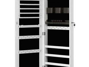 SONGMICS Mirror Jewelry Cabinet Armoire