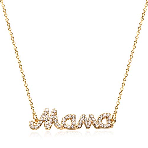 MEVECCO Gold Dainty Mom Necklace MEVECCO Gold Dainty Mom Necklace