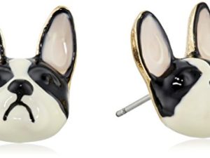 Betsey Johnson Bulldog Stud Earrings