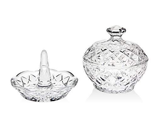 Shannon Crystal 2 Piece Jewelry Organizer Shannon Crystal 2 Piece Jewelry Organizer