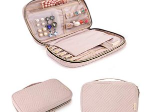 BAGSMART Jewelry Organizer Case Travel Jewelry Storage Bag for Necklace