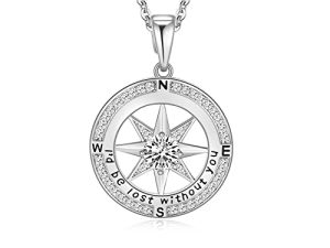 Compass Necklace for Women and Girls
