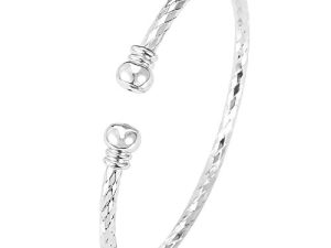 U7 Unisex Simple Cuff Bracelet 18K Real Gold Platinum Plated Fine Bracelets Fashion Jewelry Open Bangle Cuff Bracelets