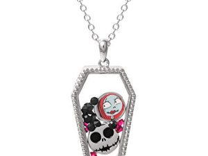 Disney The Nightmare Before Christmas Womens Necklace - Jack and Sally Necklace Jewelry for Women