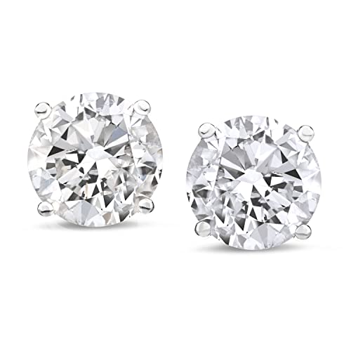 Amazon Collection 14K Gold Round-Cut Diamond Stud Earrings (1/4-2 cttw Amazon Collection 14K Gold Round-Cut Diamond Stud Earrings (1/4-2 cttw