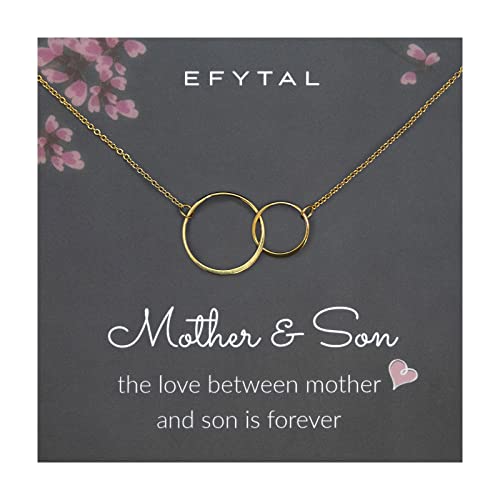 EFYTAL Mother Son Necklace EFYTAL Mother Son Necklace