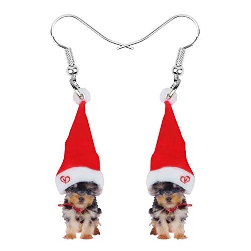 NEWEI Cute Christmas Dog Earrings Dangle Jewelry for Girls Women Gifts Charms NEWEI Cute Christmas Dog Earrings Dangle Jewelry for Girls Women Gifts Charms